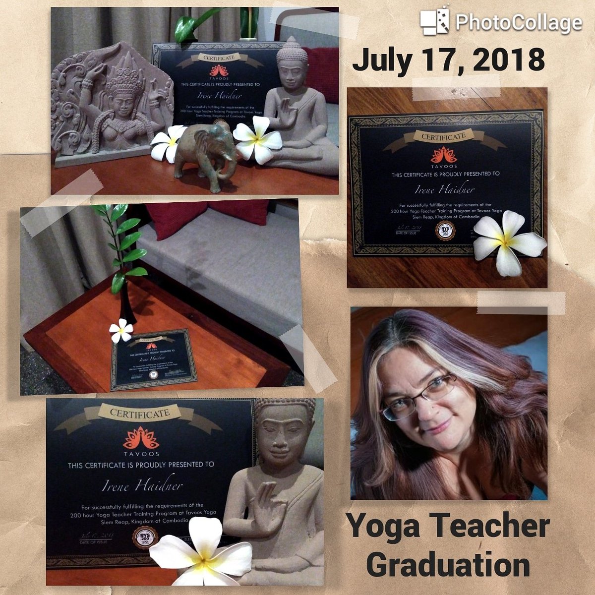 IreneHaidner's tweet photo. Graduation day of yoga teacher training. Looking forward to hosting relaxation retreats and sharing my experiences in yoga with all of you. https://t.co/ri8wW0WUGa