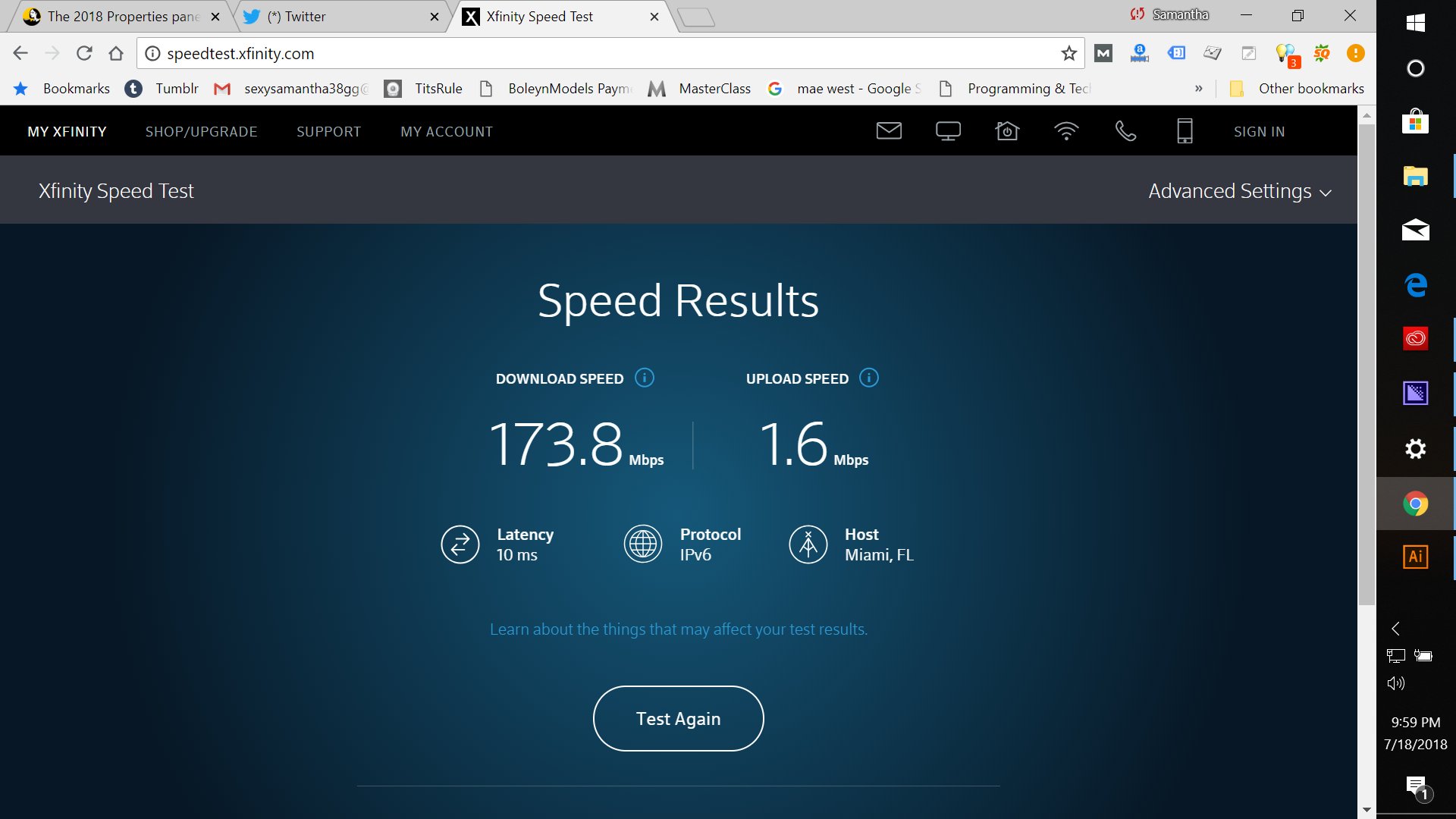 Still obsessed with my upload speed which is clearly LAME! https://t.co/R5tagiiDy3