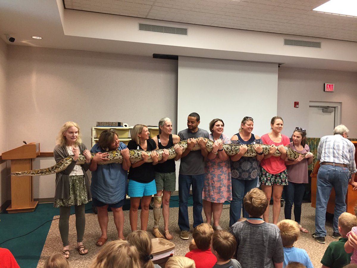 angela8177's tweet photo. Enjoying a Snakes Alive program at the library. #snakesalive #library #FountainInn https://t.co/D9DyPq9Tdv