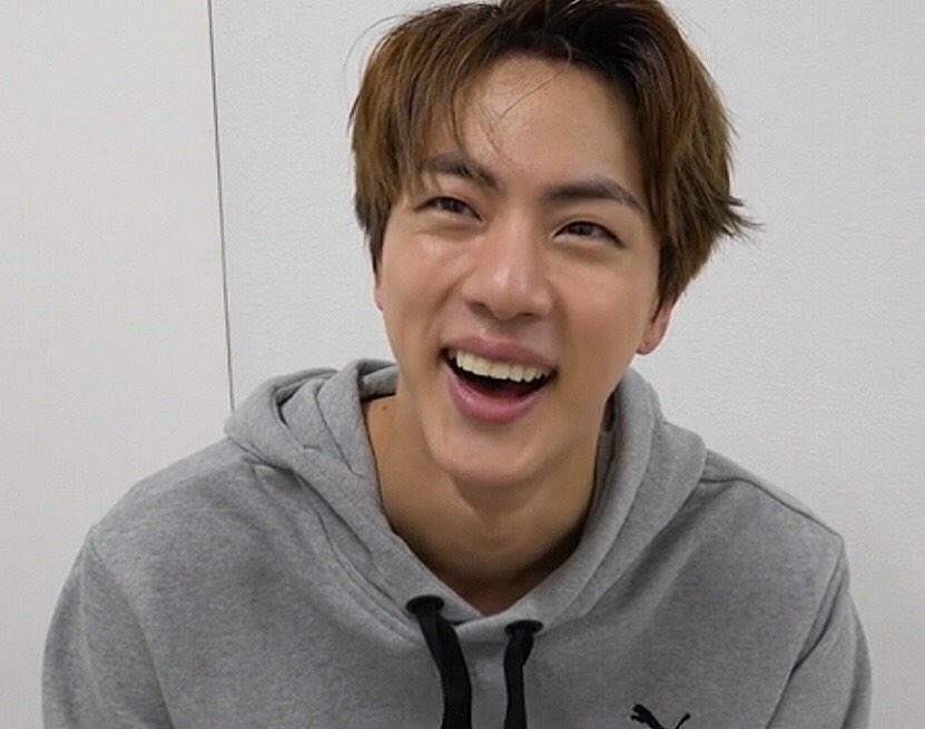 barefaced and glowing melanin skin Jin is absolutely breathtaking bro