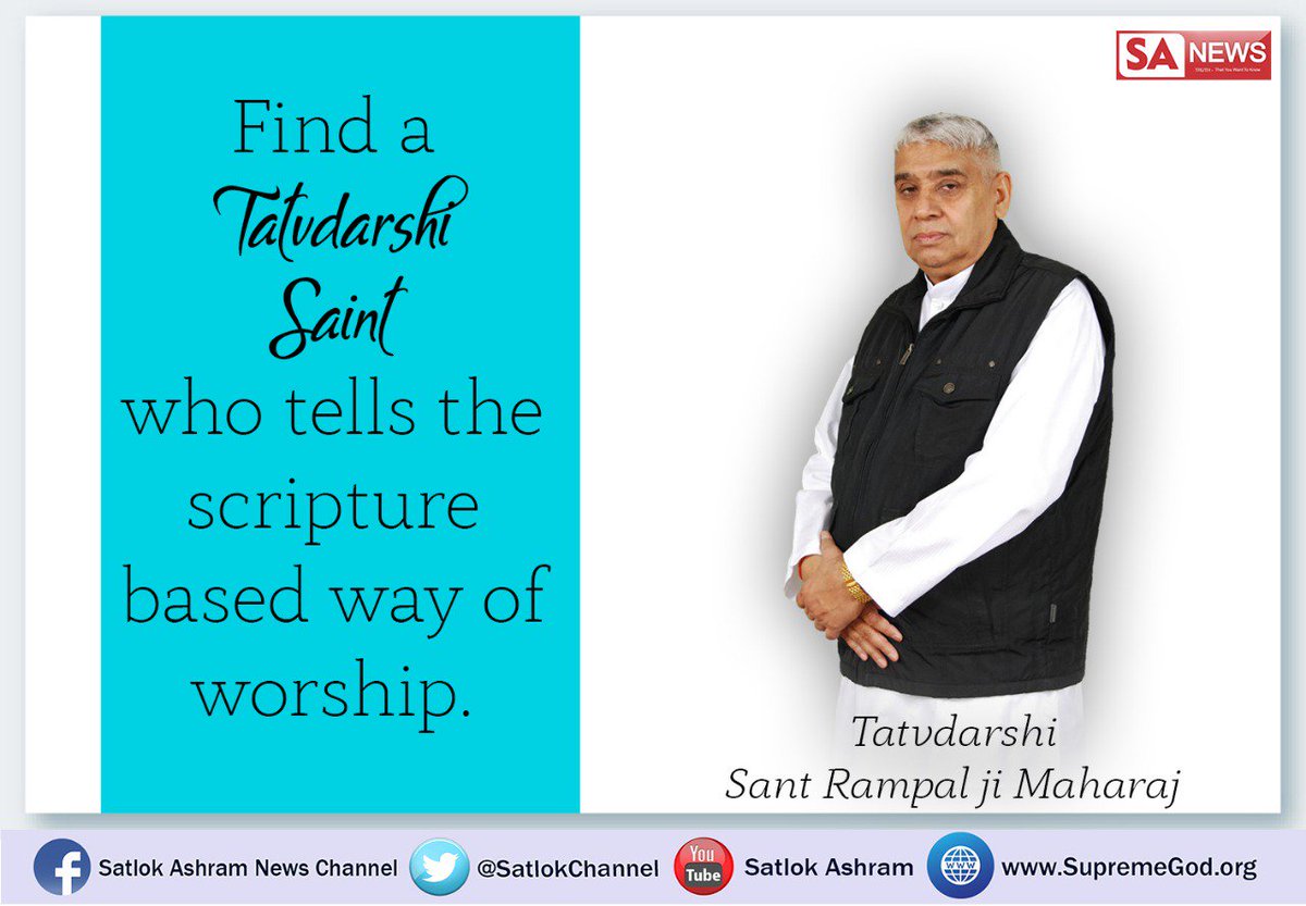 SatlokChannel's tweet photo. #ThursdayThoughts
The place that we are living in is Kaal Brahm’s Lok.
If we will not do bhakti by finding a Tatvdarshi Saint who tells scripture-based way of
worship, The Kaal will make us wander through millions of species.
So take initiation from #SpiritualLeader_SaintRampalji https://t.co/CbTnvgI3am