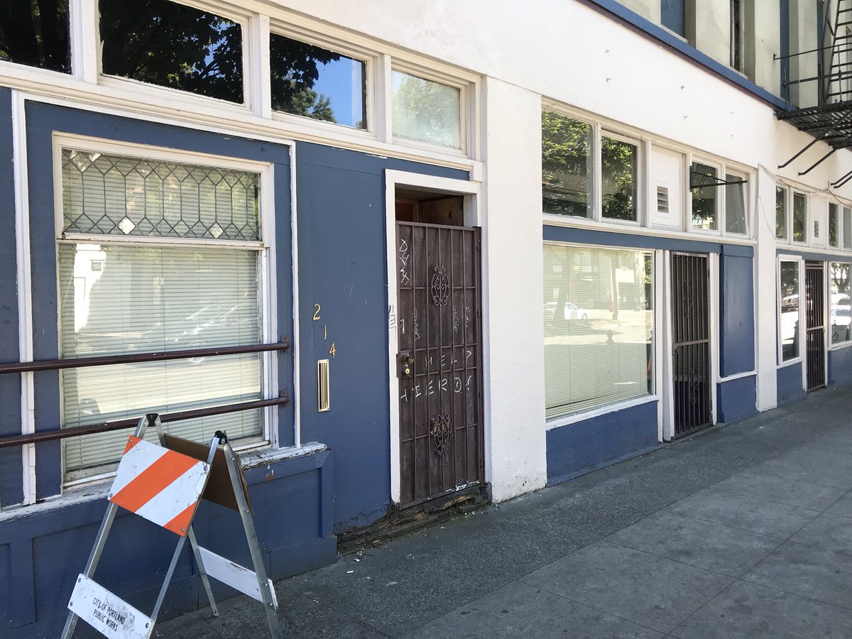 25 years ago today, something happened here at 214 W Burnside. And it kinda freaked  #Portland the fuck out.