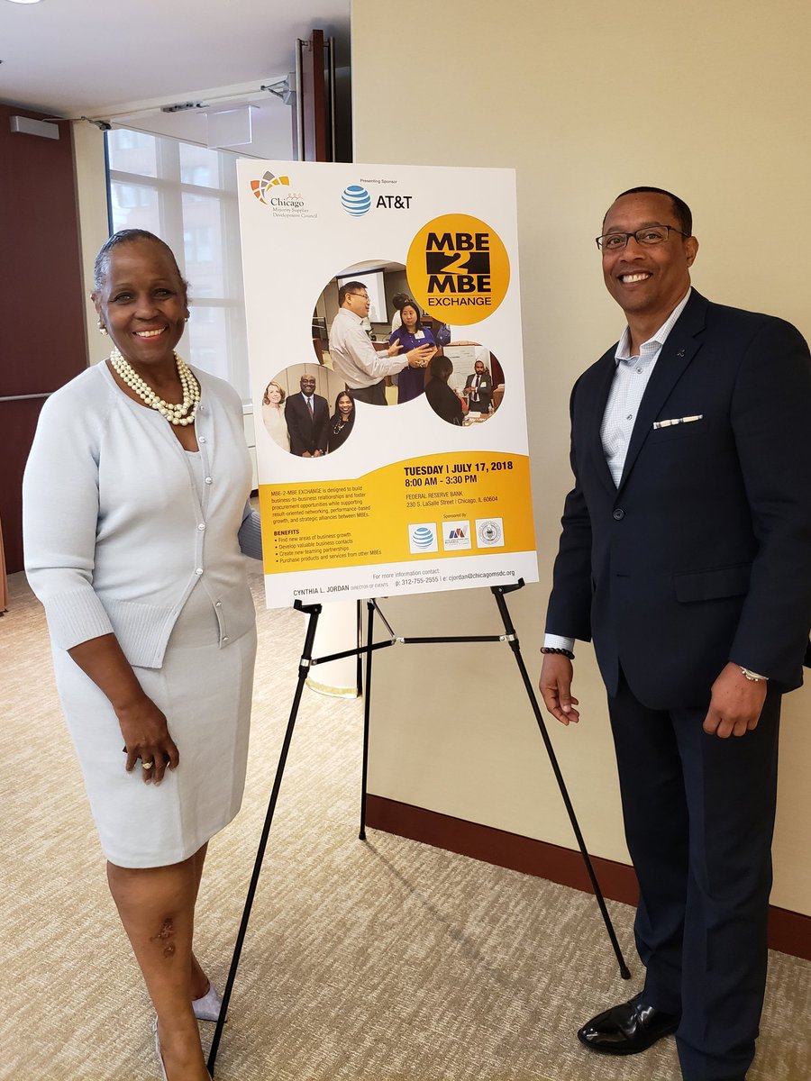 Robt_Simpson's tweet image. The Chicago MSDC, led by President/CEO, Shelia Morgan, and the supplier diversity leaders at The Federal Reserve Bank of Chicago Walked the Talk this week. #BusinessSmartWeek #CMSDC #FSRSD #AonEmpowerResults #NMSDC #MBE2MBE
