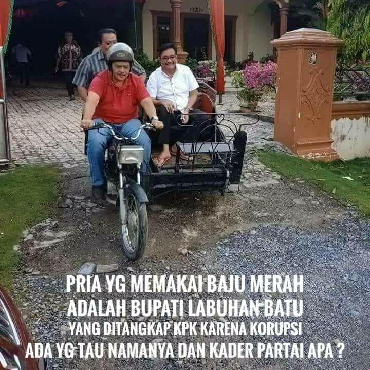 riopramuditoo's tweet photo. Masih ingat Bupati Labuhanbatu yg kemaren ikut kampanye djoss?? skrg dia ditangkap KPK. cocok klen rasa? 

#PesonaPariwisataBerkelanjutan #MandiriSemangatAsianGames #AG18AyoBerubahJatim #PesonaISTA2018 #2019GantiPresiden #Djoss #Pilgubsu2018 https://t.co/ExrcjHTHDQ