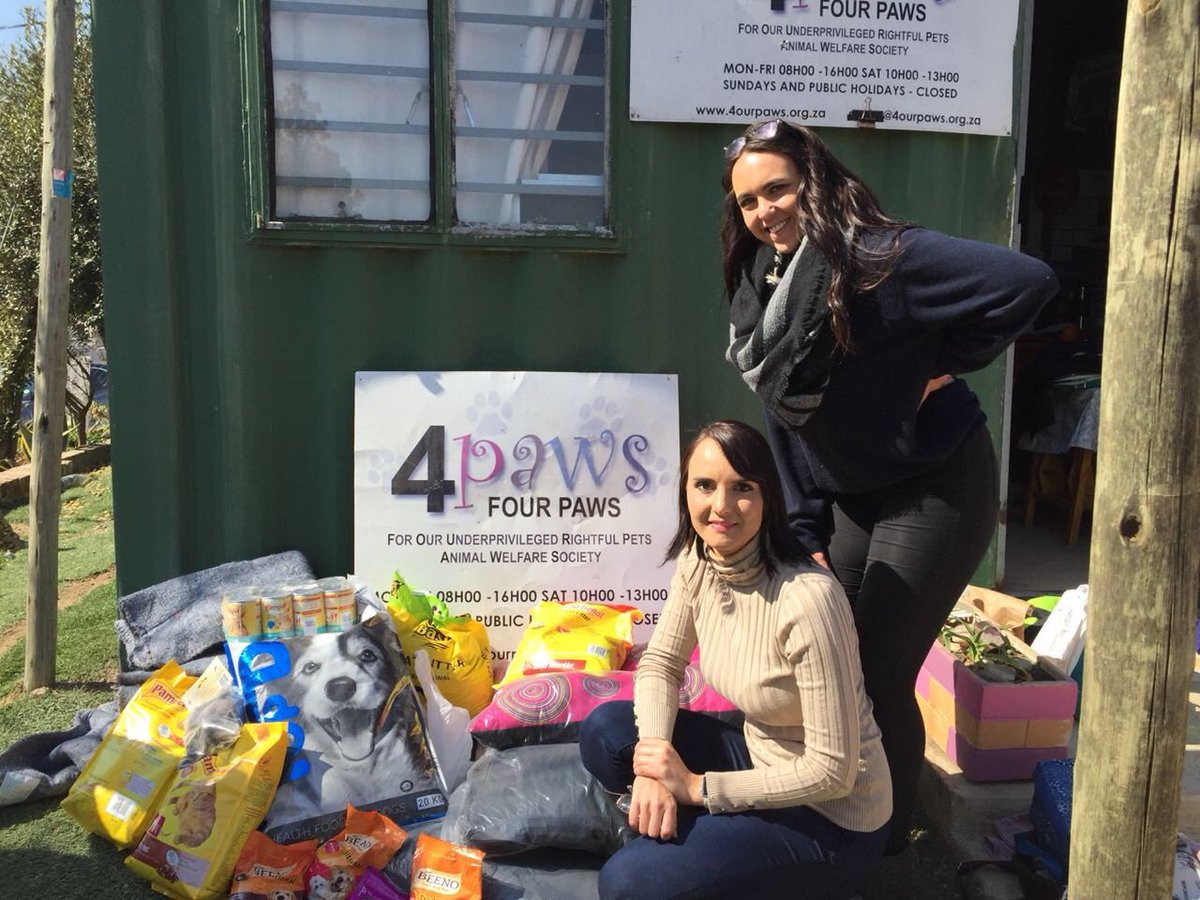 ProjectLink's tweet photo. We supported 4Paws yesterday. Their mission is to improve the quality of life of underprivileged animals in their urban surroundings (https://t.co/KQZhcN8Tk7). We dropped off some donations and spent time giving love to their beautiful furbabies. #MandelaDay2018 #67Minutes https://t.co/u1byaR0LeH