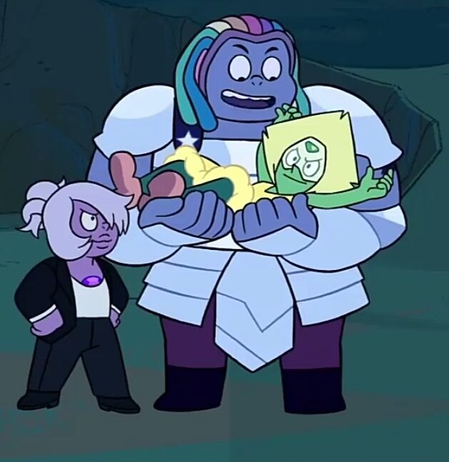 amethyst (jealous because bismuth stole her gf)