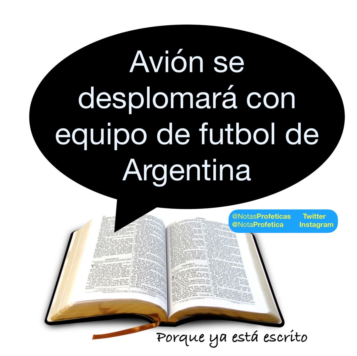 NotasProfeticas's tweet photo. #Argentina #BocaJuniors #VelezSarsfield #RiverPlate #Newells #Nacional #Arsenal #Afa https://t.co/NYqhzCqoeR