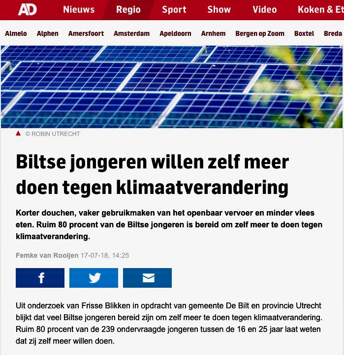 Hoe zouden #jongeren een #gemeente #energie neutraal maken? Frisse Blikken zette een #campagne op in <a href="/GemDeBilt/">Gemeente De Bilt</a> . Benieuwd naar de uitkomsten? Check de #resultaten hier: bit.ly/2NW6NZM #frisseblikken #energietransitie