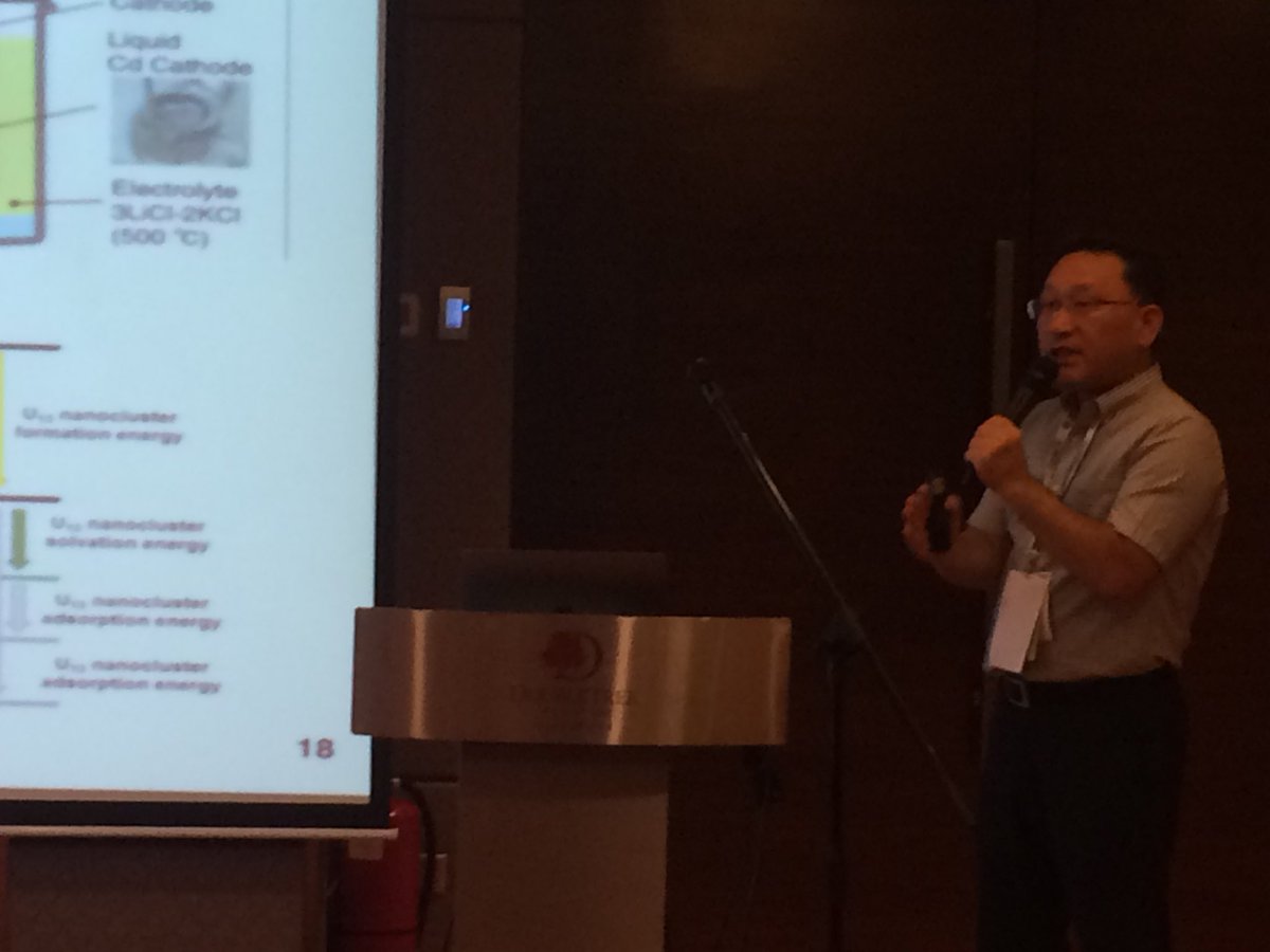 iees2022's tweet photo. #IEES2018 Dr. Byungchan Han is presenting on “ First-Principles Computational and Machine Learning Approach to Innovative Design for Renewable Energy Devices” https://t.co/G4SYz6XTj3