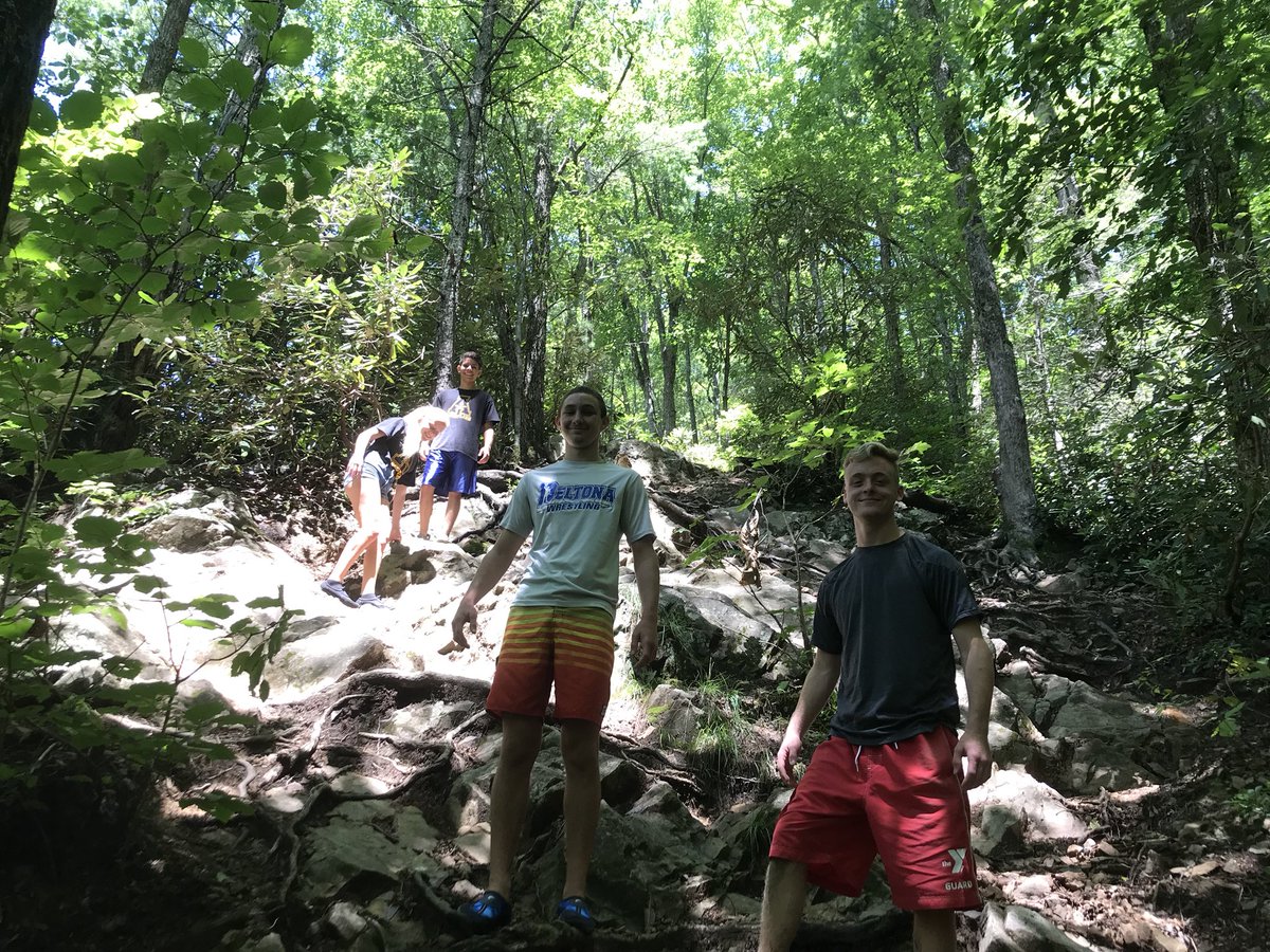 Working on our way down the mountain.