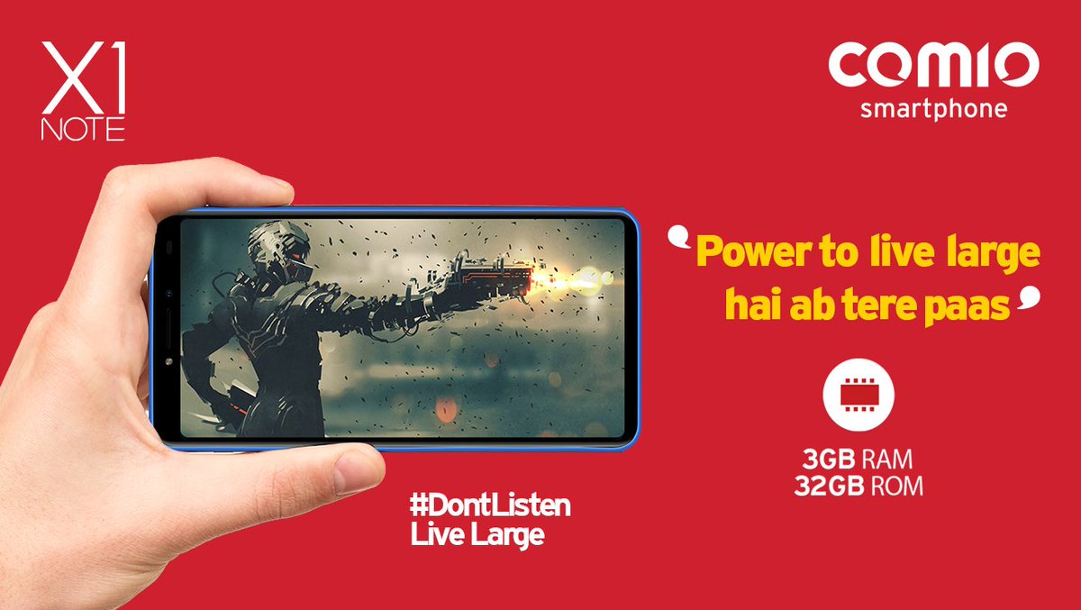 COMIO_IN's tweet image. Powered by 1.45GHz quad-core processor and 3GB RAM, #ComioX1Note lets you enjoy HD Movies and Games seamlessly. #dontlisten live large
 Visit: comio.in/smartphone/x1n…