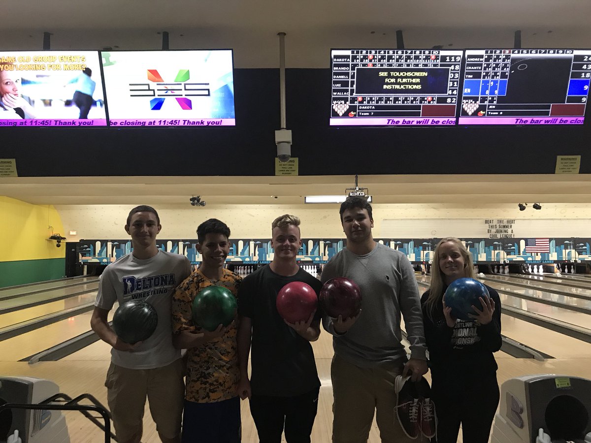 Bowling after dinner. We lucked out as it was dollar shoe rental and game night. FYI I am still undefeated against any of my wrestlers. Longest winning streaker ever. Utter Domination