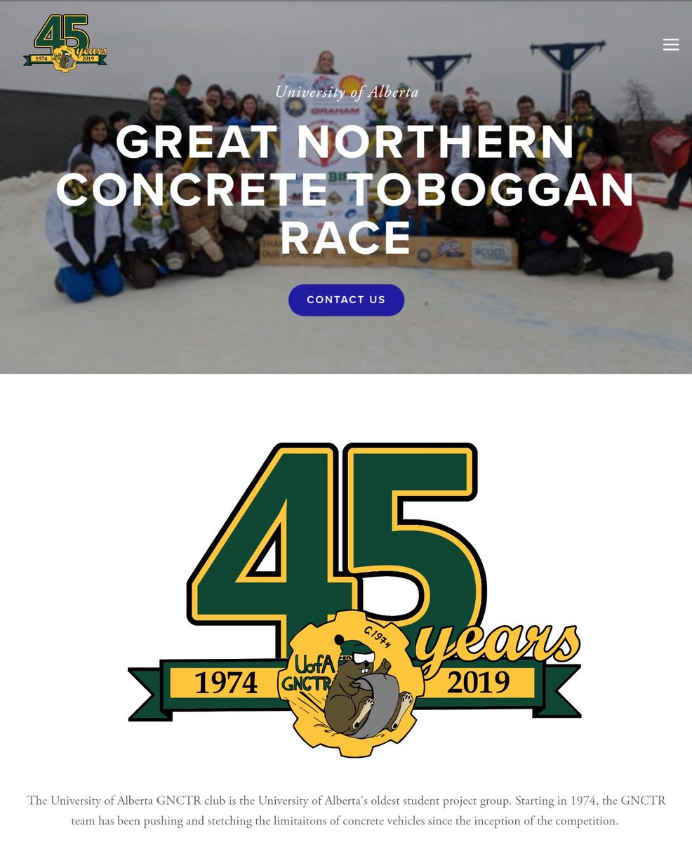 UofAGNCTR's tweet photo. Have you seen our updated website? If not head on over to https://t.co/PqhLr6439s to learn more about the history of concrete racing at the University of Alberta! #GNCTR #GNCTR45 #UAlberta https://t.co/X9Cy2hxmMI