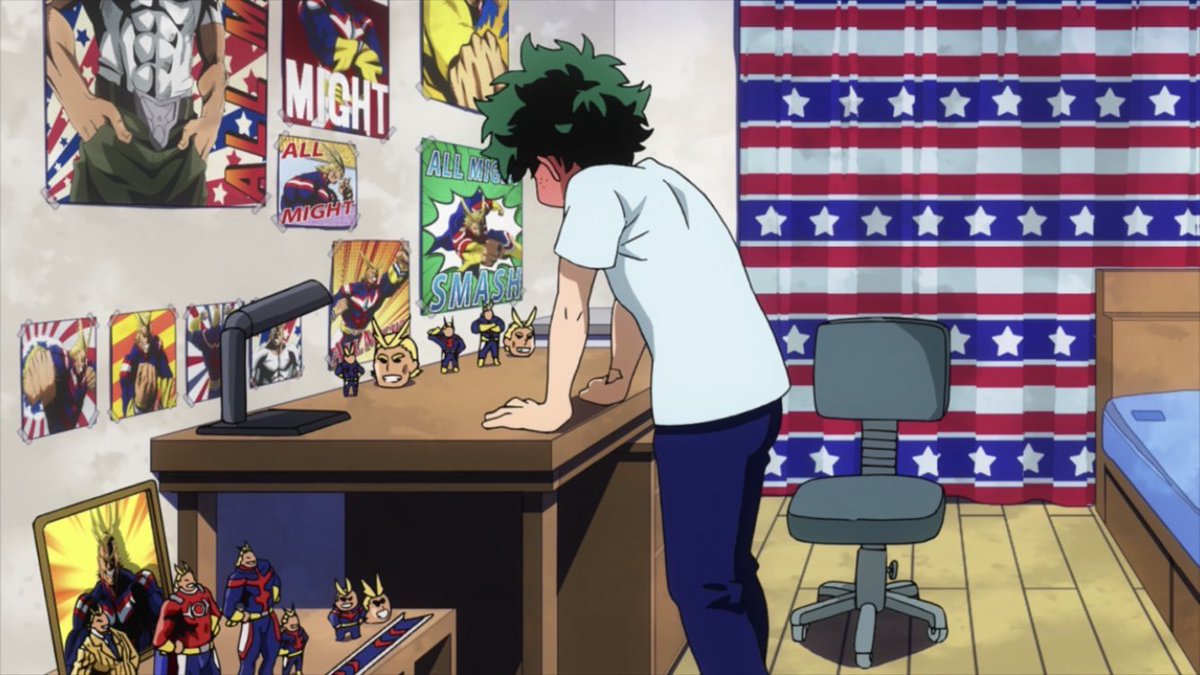 “Why’d we have to come to my room.” He muttered embarrassed.