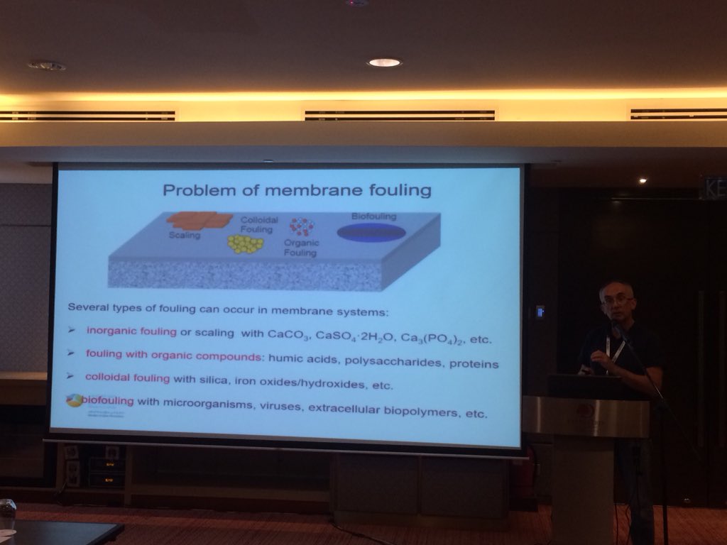 iees2022's tweet photo. #IEES2018 Dr. Viktor Kochkodan on “ Surgace Coating of Polymer Membrane for Water Treatment: A New Approach to Mitigate Fouling” https://t.co/eq75xChbSK
