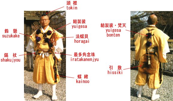 修験道　梵天袈裟用　山吹色梵天 祇園祭・行者コレクション！？ – 着物のいろは