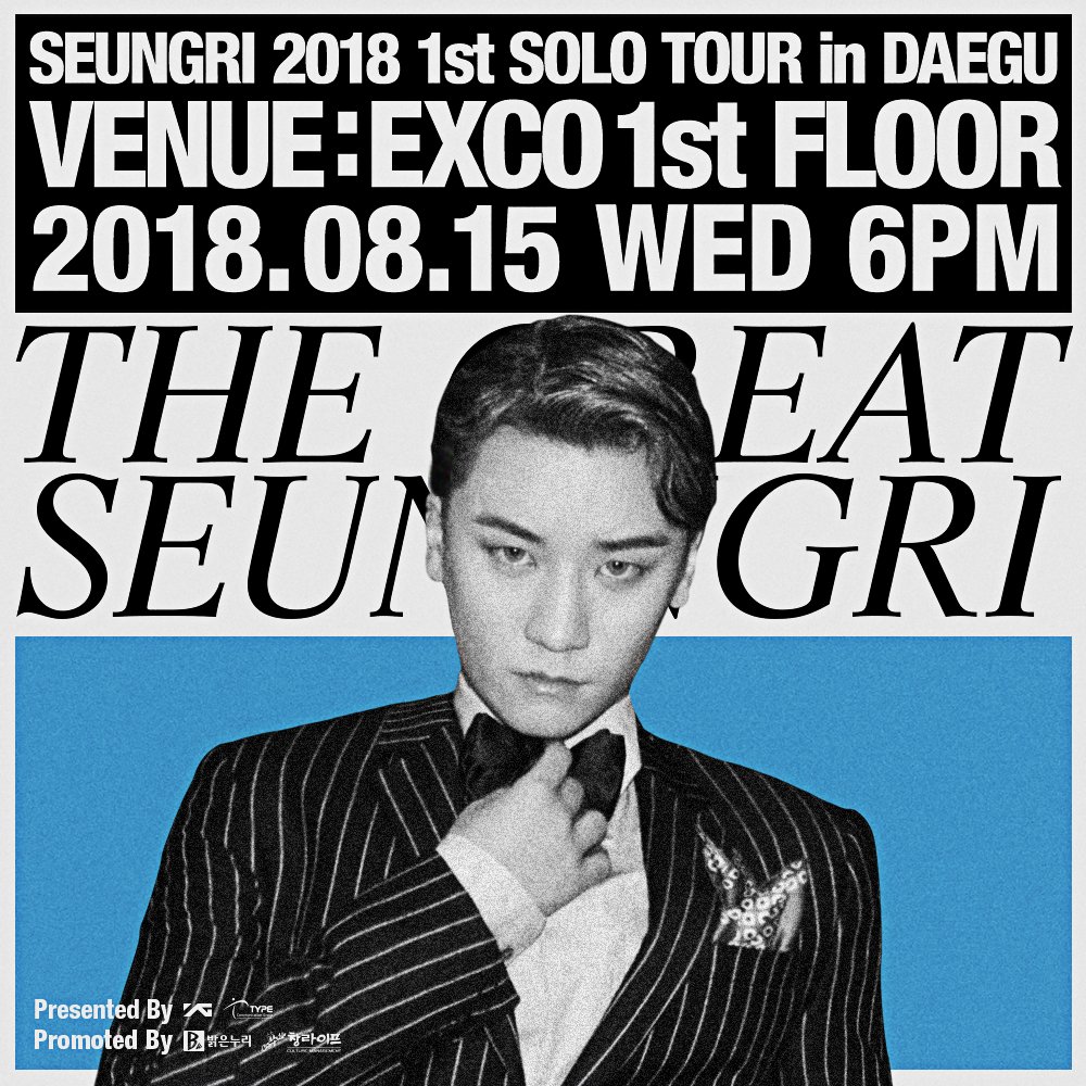 SEUNGRI 気軽く 2018 1st SOLO TOUR [THE GREAT SEUNGRI] in JAPAN  