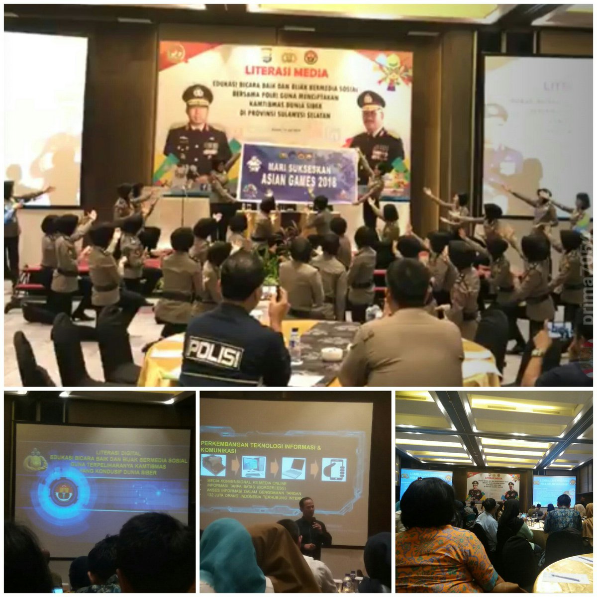 IBU JARIMU ADALAH HARIMAUMU,STOP SPEECH [HOAX]" Yuk
"BERBICARA BAIK DAN BIJAK BERMEDIA SOSIAL" Serta
"MARI SUKSESKAN ASIAN GAMES 2018"

#SULSELBICARABAIK
<a href="/DivHumas_Polri/">Humas Polri</a>