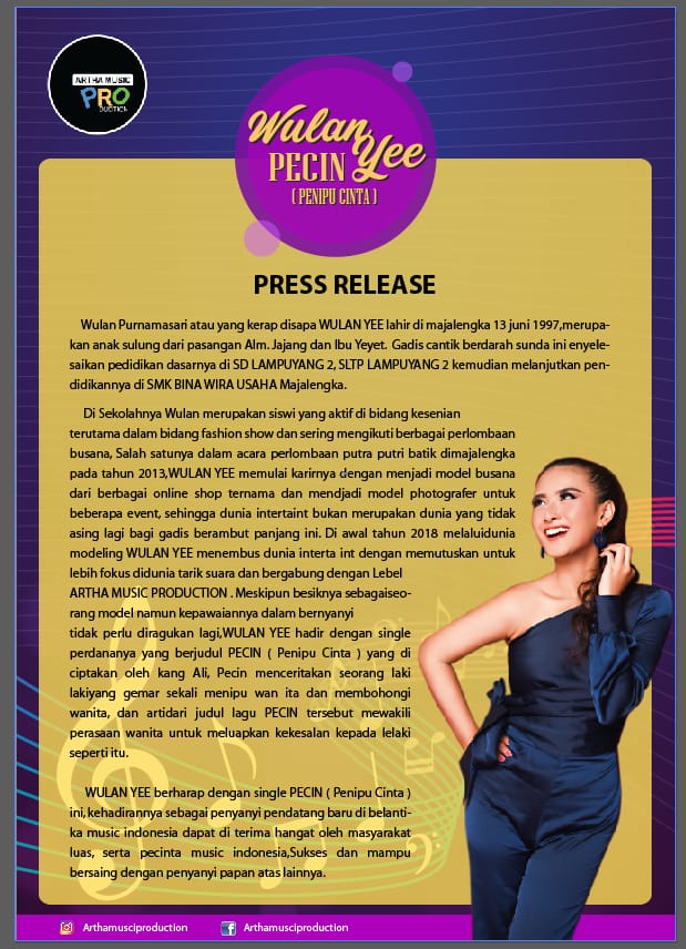 #PemutaranSerentak #Nowklik WULAN YEE - PECIN (penipu Cinta)
cc: <a href="/arthamusicpro/">ArthamusicproOFFICIAL</a> 
 on #GAYAEUY w/Nova Septa MD:<a href="/nandre95fm/">nandre MD ElmitraFm</a>  #KamisKuliner #RaosEuy