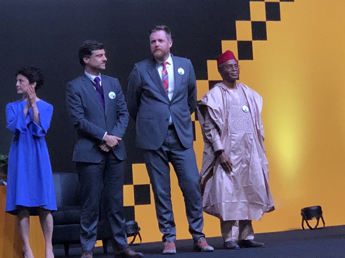 mareeyama's tweet photo. That is Kaduna State right there, recognised at the #OGP Global Summit. #OGPgeorgia #OpenGov  #Tbilisi #Accountability https://t.co/r8uAv536WJ