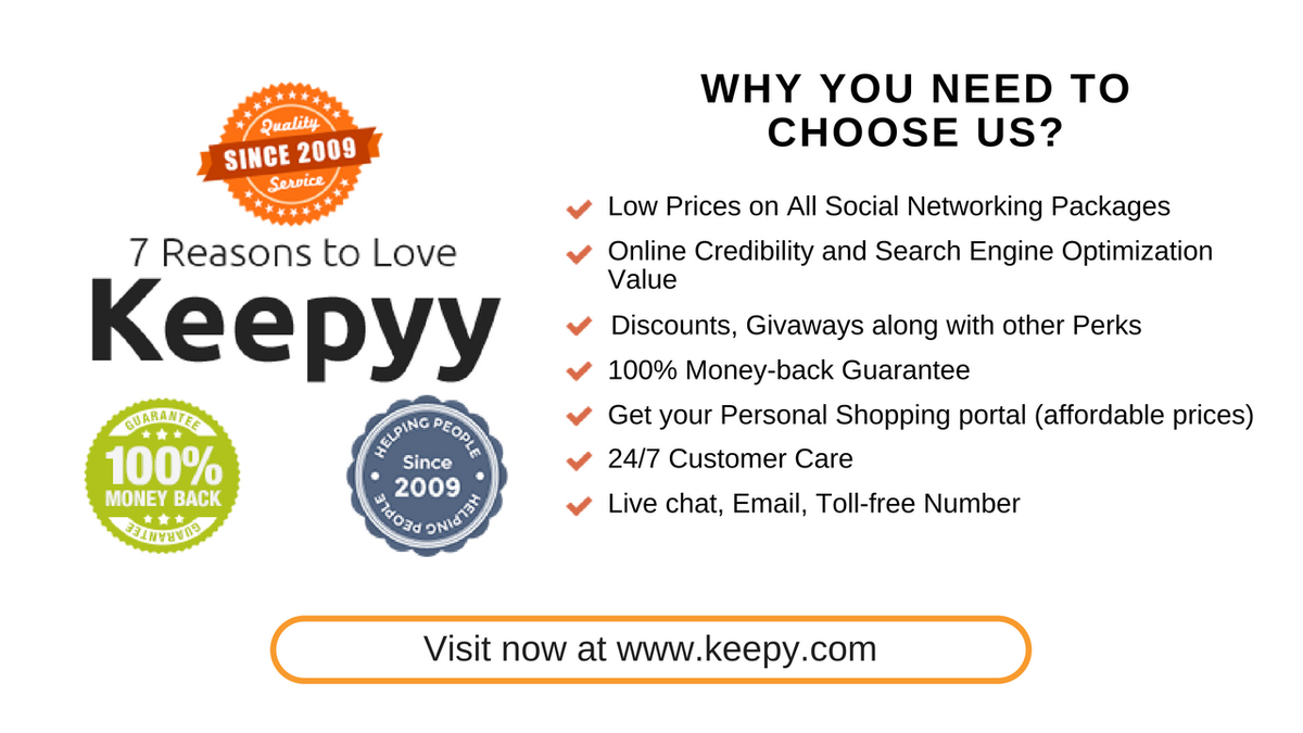 LarrenNicker's tweet photo. What is Keepyy?
Keepyy is the leading online source to market your business thru social media daily. We supply Twitter Followers, Facebook likes, YouTube views and more.
Why choose us? Visit https://t.co/uFoKB6DsfT now!
#Keepyy
#SocialMediaMarketing
#SEO https://t.co/wIzTtQ22GN
