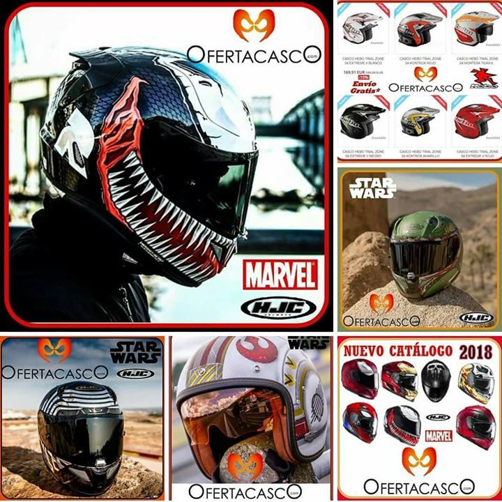 ofertacasco's tweet photo. Nuevo catalogo 2018 #cascos   disponible en https://t.co/TNFm6JJ6uv
 #moto #motogp #carretera #motard #moteros #offroad #dirt #casco #motocross #enduro #barro #spiderman #trial #ironman #mototrial #fashionmoto #starwars #starwarsfan #marvelcomics #vengadoresinfinitywar #motera … https://t.co/zh07kgWZi1