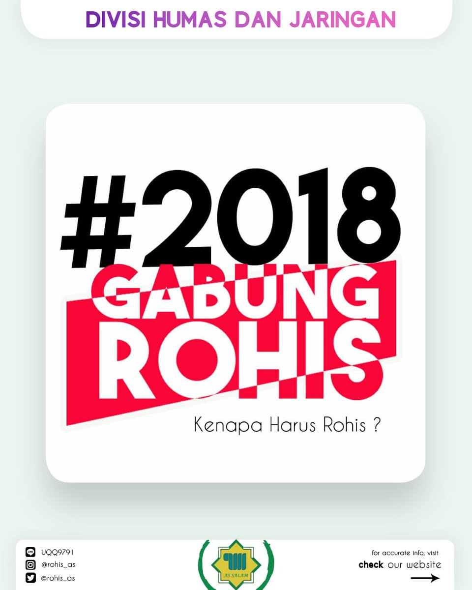Di Rohis itu kmu gacuma dpt ilmu agama aja, ilmu dunia jg dpt. Ibarat dpt semua'a lah dan itu balance kok. Kmu bisa improve mtk kmu dgn jd bendahara Rohis. Kmu bisa latian futsal jg dgn ngadain Riyadhoh. Atau kmu mau kembangin ilmu agama jg bsa dgn ikt kompetisi antar sekolah.