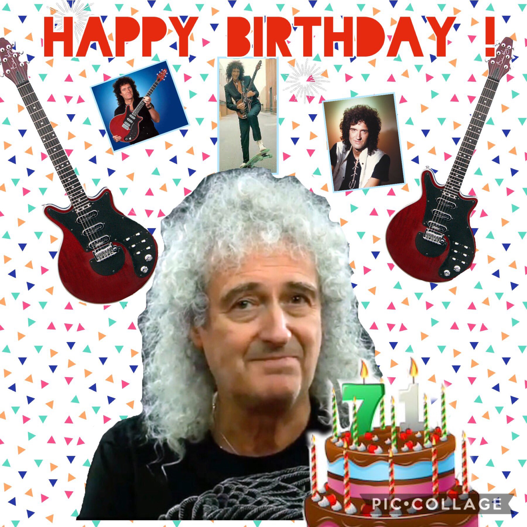 A very happy birthday to Brian May ( ) ! He a great day 