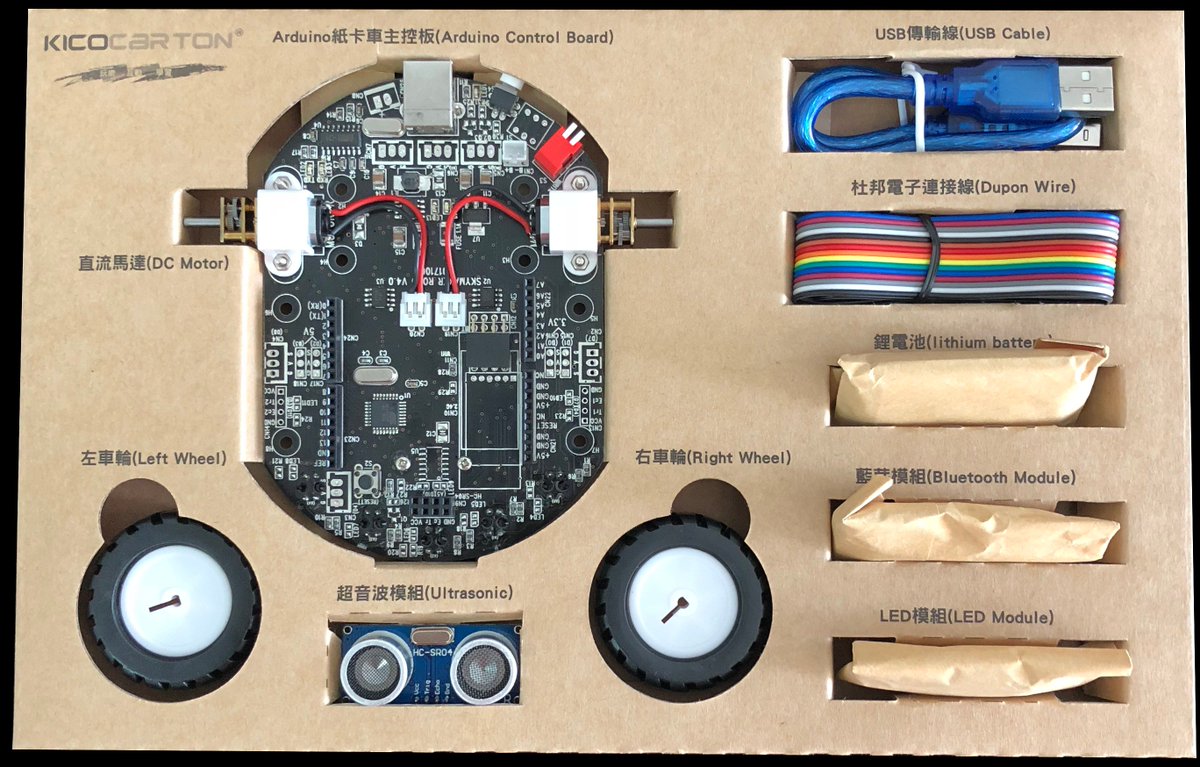 kickduino's tweet image. Project we love : The DIY Bots Chassis has Replaceable Cardboard to Learn Code by KicoCarton @Kickstarter☞kck.st/2zEZJh7