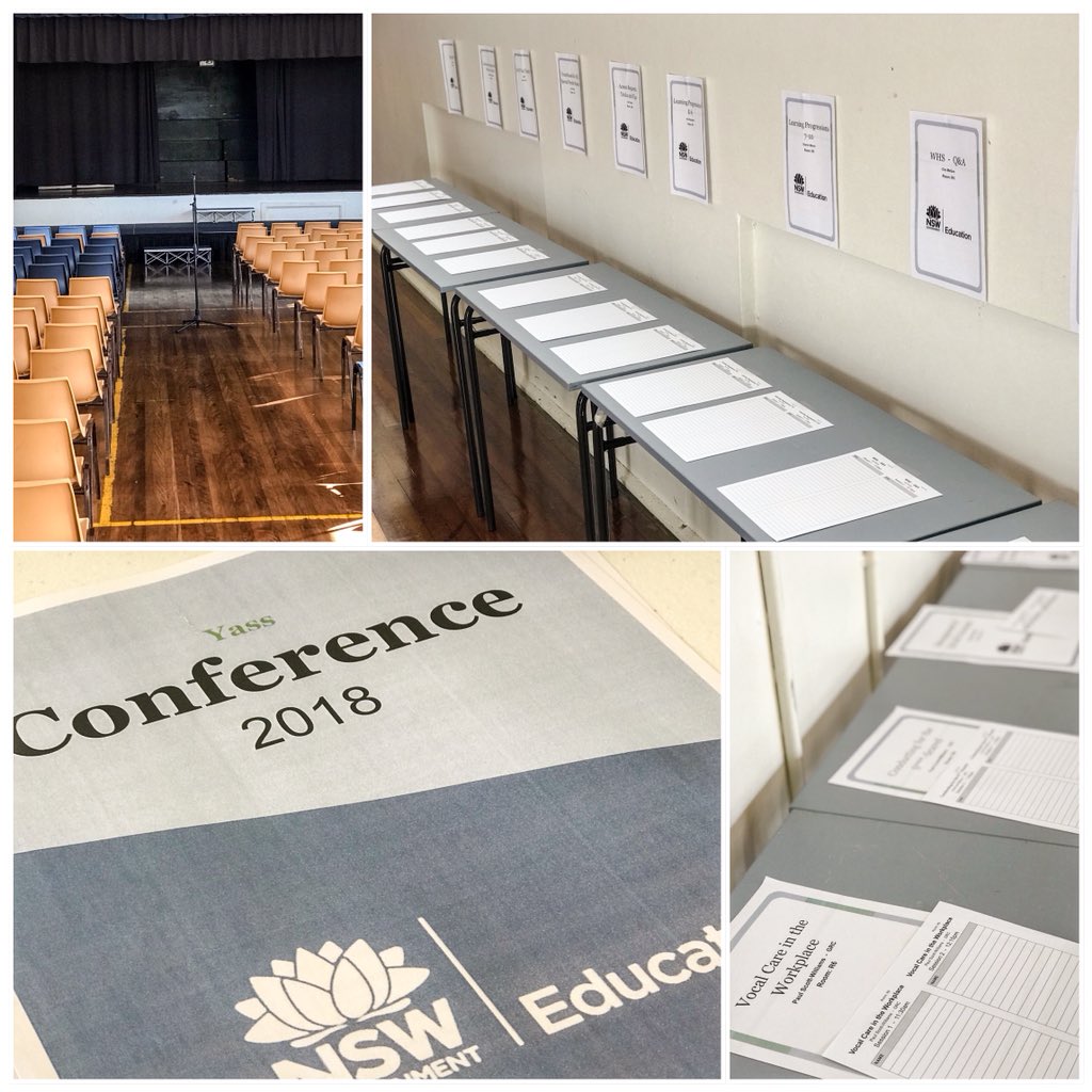 250 staff from 25 different #NSWDoE schools. 33 workshops catering for professional learning and well-being. And keynotes from <a href="/dizdarm/">Murat Dizdar</a> and Rosie Batty. The first ever Yass Conference #yasscon18 is set to be an amazing day! See you all on the 23 July. <a href="/NSWEducation/">NSW Dept of Education</a>
