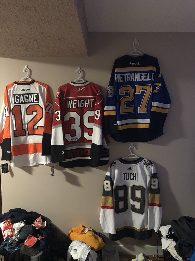 how to hang jerseys on your wall