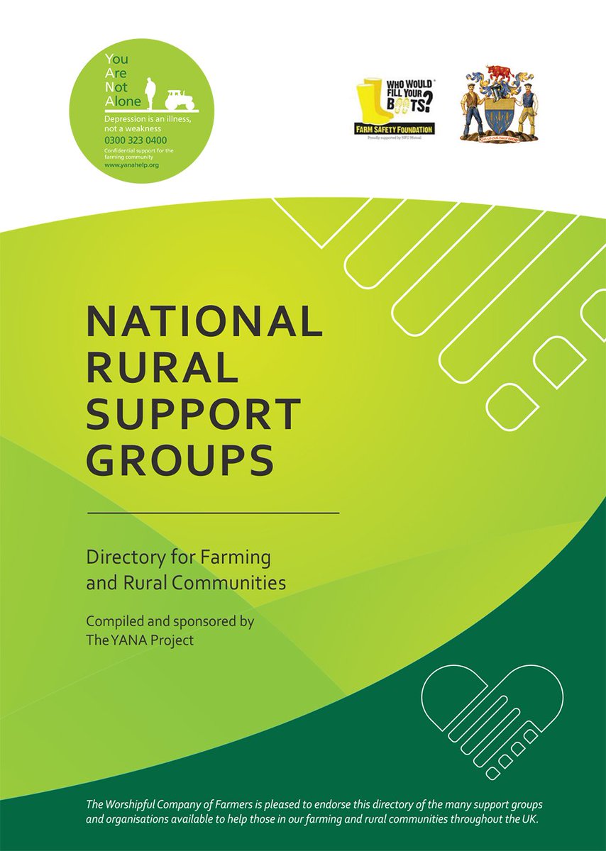 yanafarming's tweet photo. We are delighted to announce the launch of the @yanafarming Directory of Rural Support Groups today as part of @yellowwelliesuk #FarmSafetyWeek2018.  Available to download from https://t.co/lZS5qMSlIo #BetterTogether https://t.co/JTrqoPVVts