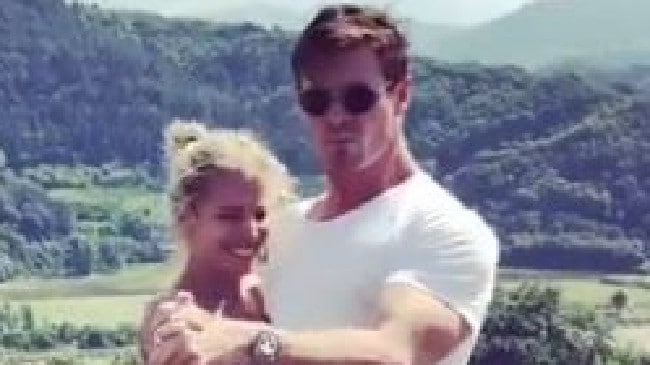 Hemsworth s sexy birthday video for wife  