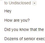 Dear PR, 
I'm fine thanks, but your client should really get another consultant. 
Regards,
Undisclosed Journalist