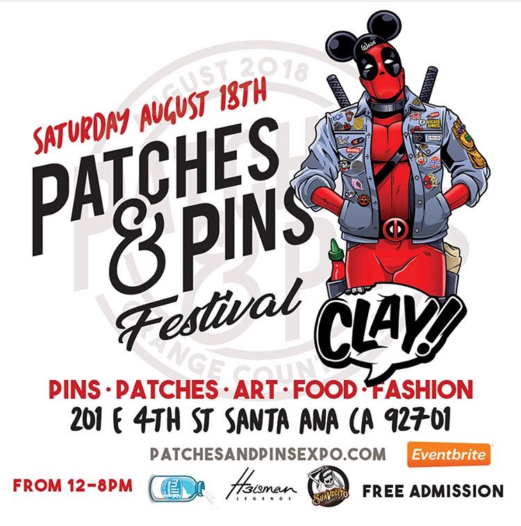 Saturday August 18th Patches &amp; Pins Festival!! FREE EVENT Get Tickets Now streetwearfestival.eventbrite.com