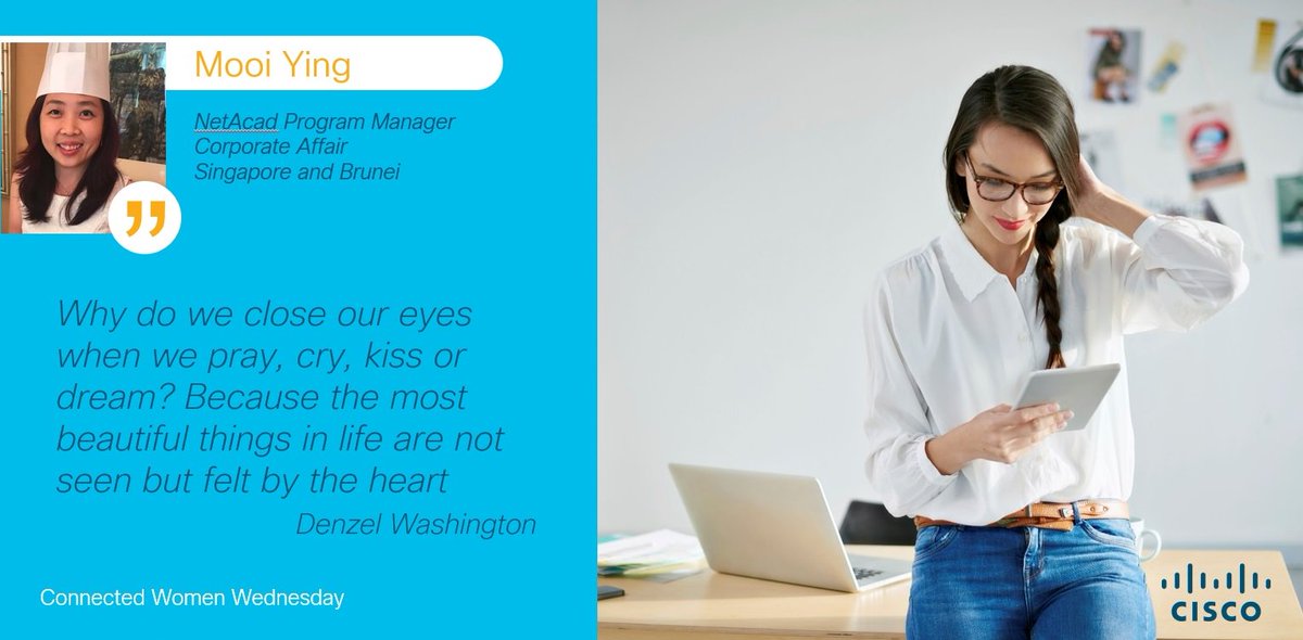 Sometimes you have to close your eyes to see.💙#inspiration from our #womenintech @cisco_woi #wearecisco <a href="/HeyCisco/">HeyCisco</a> #diversity #ciscocww