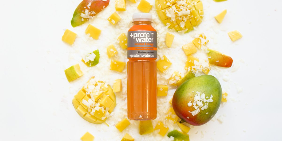 #Summer calls for a refreshing Coconut &amp; Mango Protein Water. Delicious flavours and 20g of #protein on top, that’s a win-win! Best enjoyed chilled, especially in this weather!  Order direct from our website: bit.ly/2vF7RfD