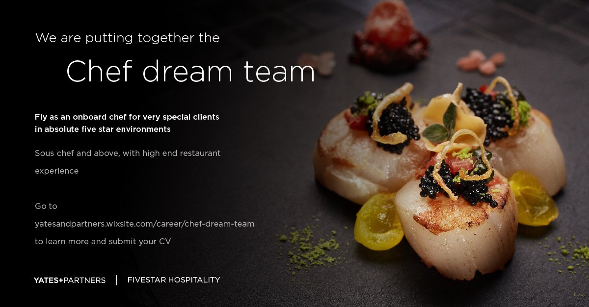 yatesandpartner's tweet photo. Transfer your skills and knowledge to became an Onboard Chef!

For more information visit: https://t.co/DP4MfmfBoV
#chef #chefonboard #onboardchef #onboard #airline #career #airlinecareer #chefrecruitment #souschef #experiencedchef https://t.co/WCuPI6zbM7