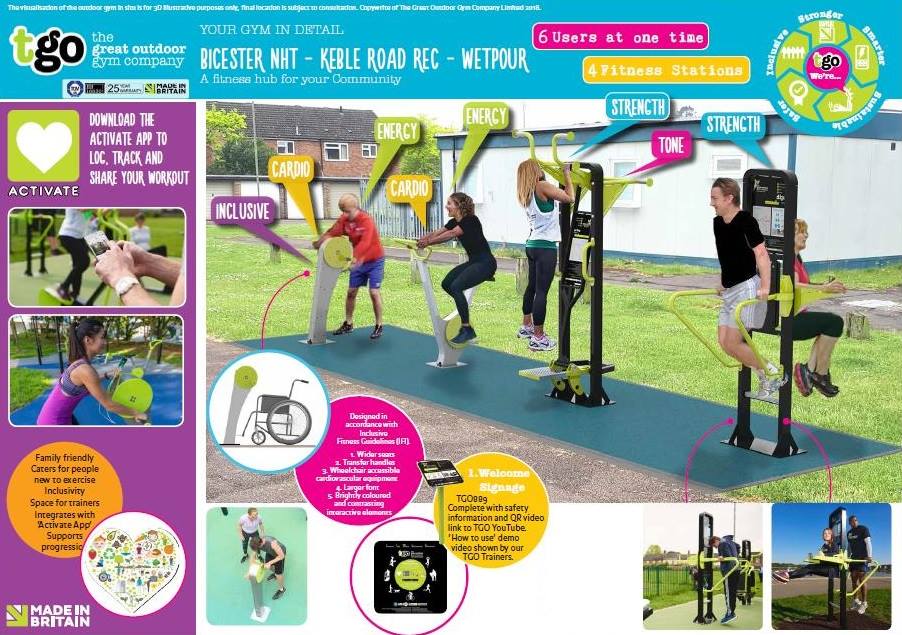 Cherwellcouncil's tweet photo. #Bicester residents are invited to two exciting activity days where they’ll be the first to use new and innovative outdoor gym equipment: https://t.co/8KEP0ysWPM https://t.co/6AGczClOBK