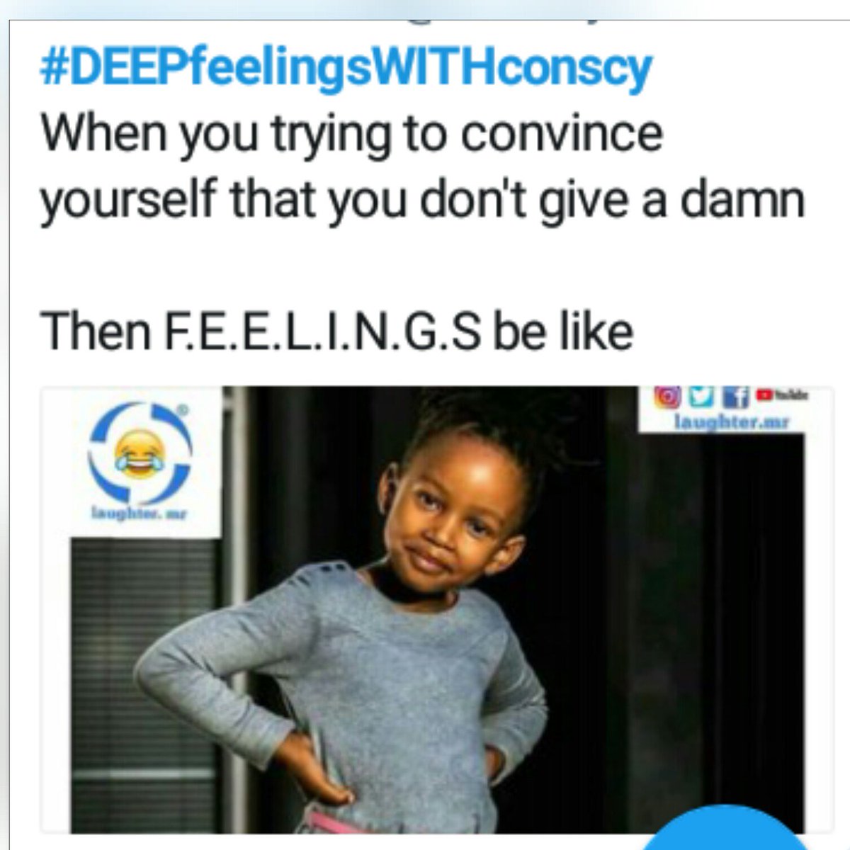 musicz45's tweet photo. 😂😂😂 just living my F.E.E.L.I.N.G.S here
#DEEPfeelingsWITHconscy https://t.co/f6apwrGQn2