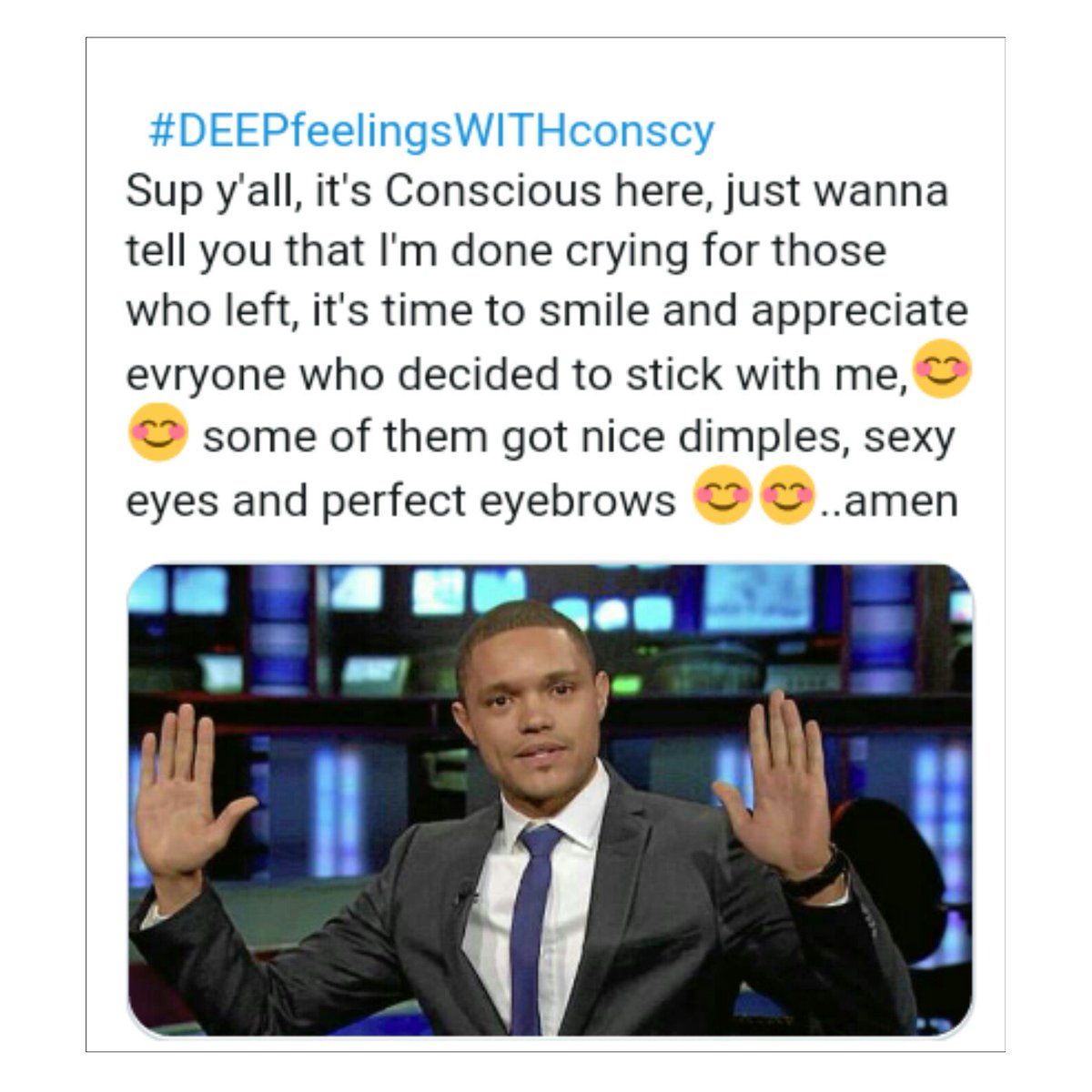 musicz45's tweet photo. 😂😂😂 just living my F.E.E.L.I.N.G.S here
#DEEPfeelingsWITHconscy https://t.co/f6apwrGQn2