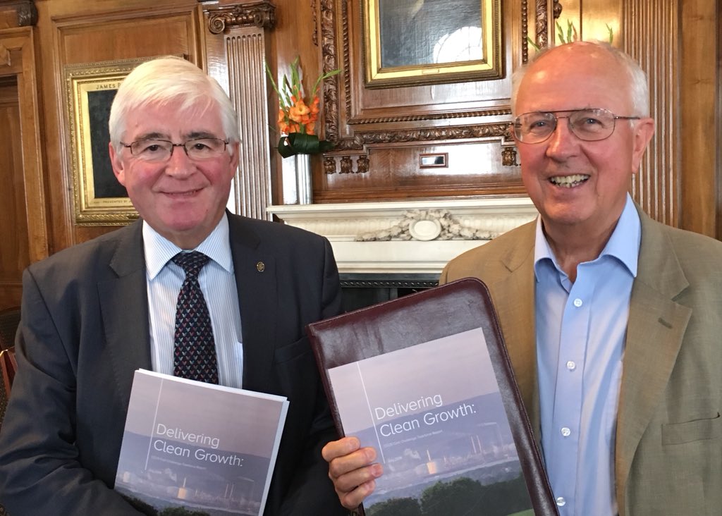 IChemE's tweet photo. Geoff Maitland and Rodney Allam - two IChemE fellows who contributed to the #ccustaskforce report launch in London today https://t.co/eR29q7YLP5 https://t.co/hBKneUkbEN