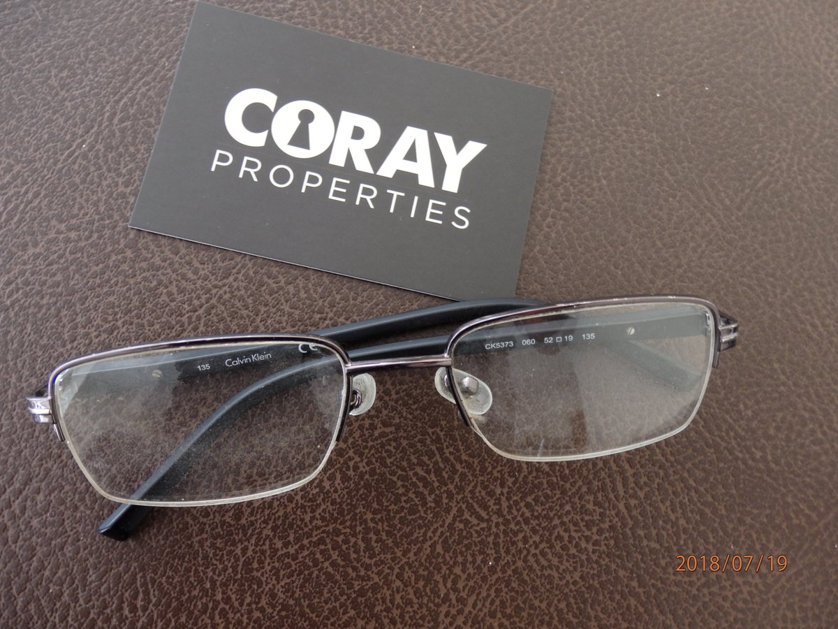 CorayProperties's tweet photo. Can anyone help us to get these glasses back to their owner. Calvin Klein metal frames left outside our shop; Coray Properties on Whitchurch Road, Cardiff. https://t.co/p9GpwpsZ5y