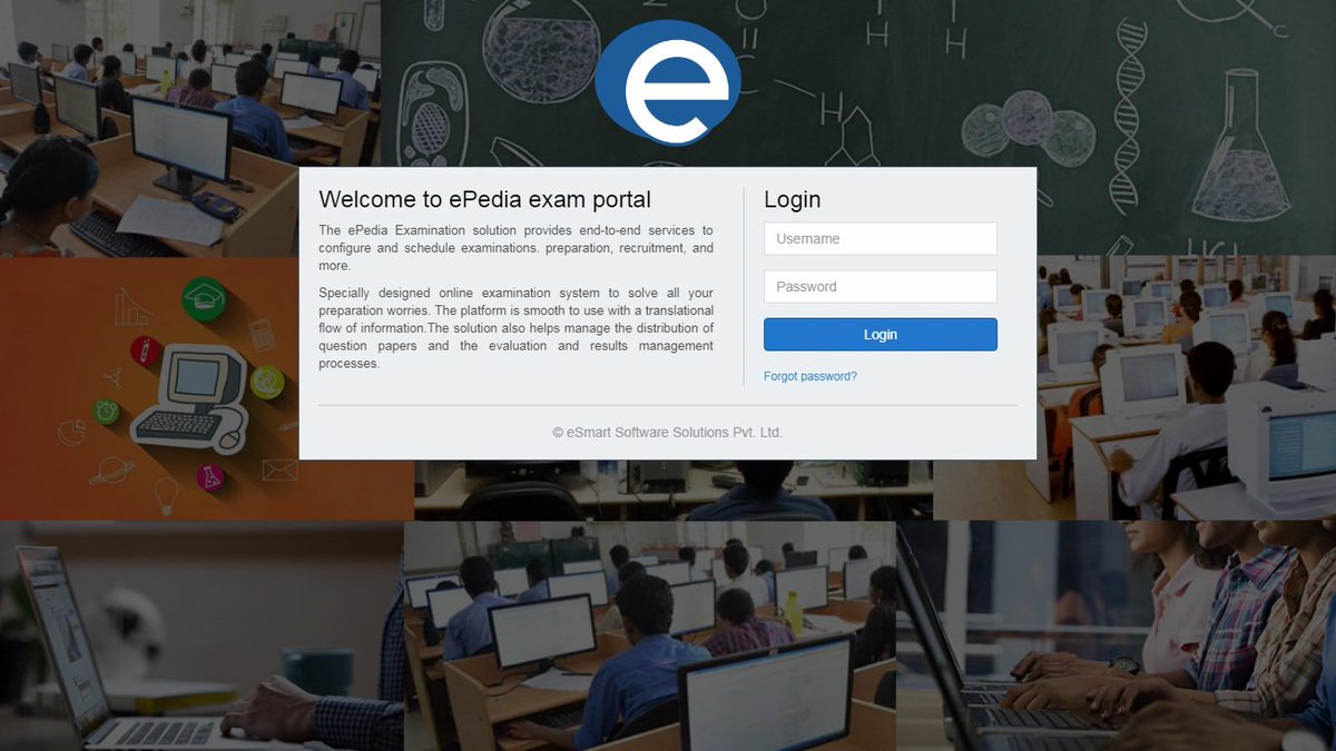 EsmartL's tweet photo. #Online_Examinations_Software for #Education #College #University #exam_online #ePedia conducted India’s largest computer-based entrance examination successfully also provides a mock test of #computer-based #online_examinations with #affordable_price 
https://t.co/y7KDuqq9jW https://t.co/CFQXlsh2tw