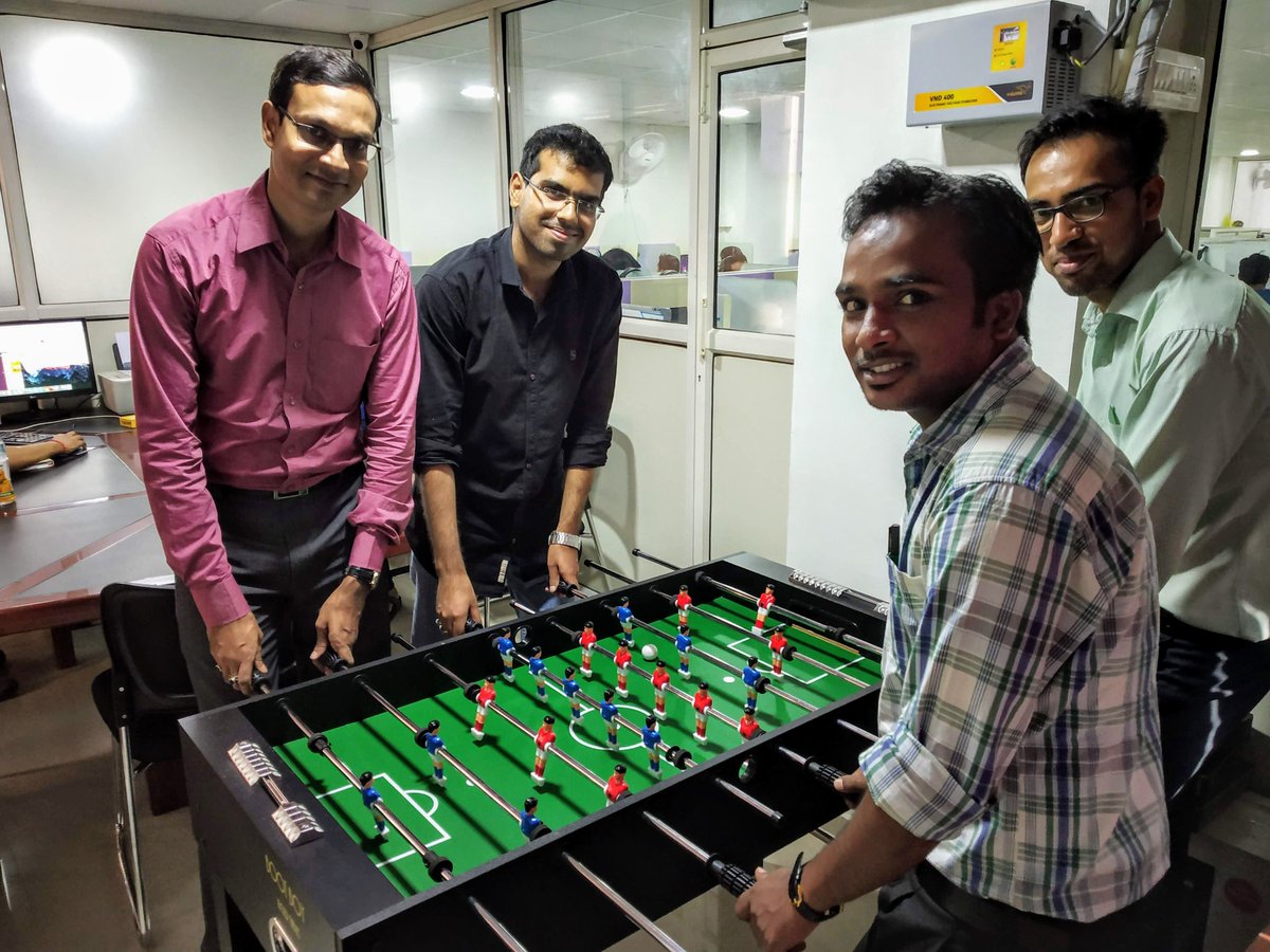 Recent Football World Cup again showed us the power of sports in bringing everyone together and here in Teqfocus we welcomed our new TF Family members over a Foosball Match !   #teqfocus #teqforce #NewMember #WeareTeqfocus #teamcoordination #salesforce #Microsoft #WeAreHiring