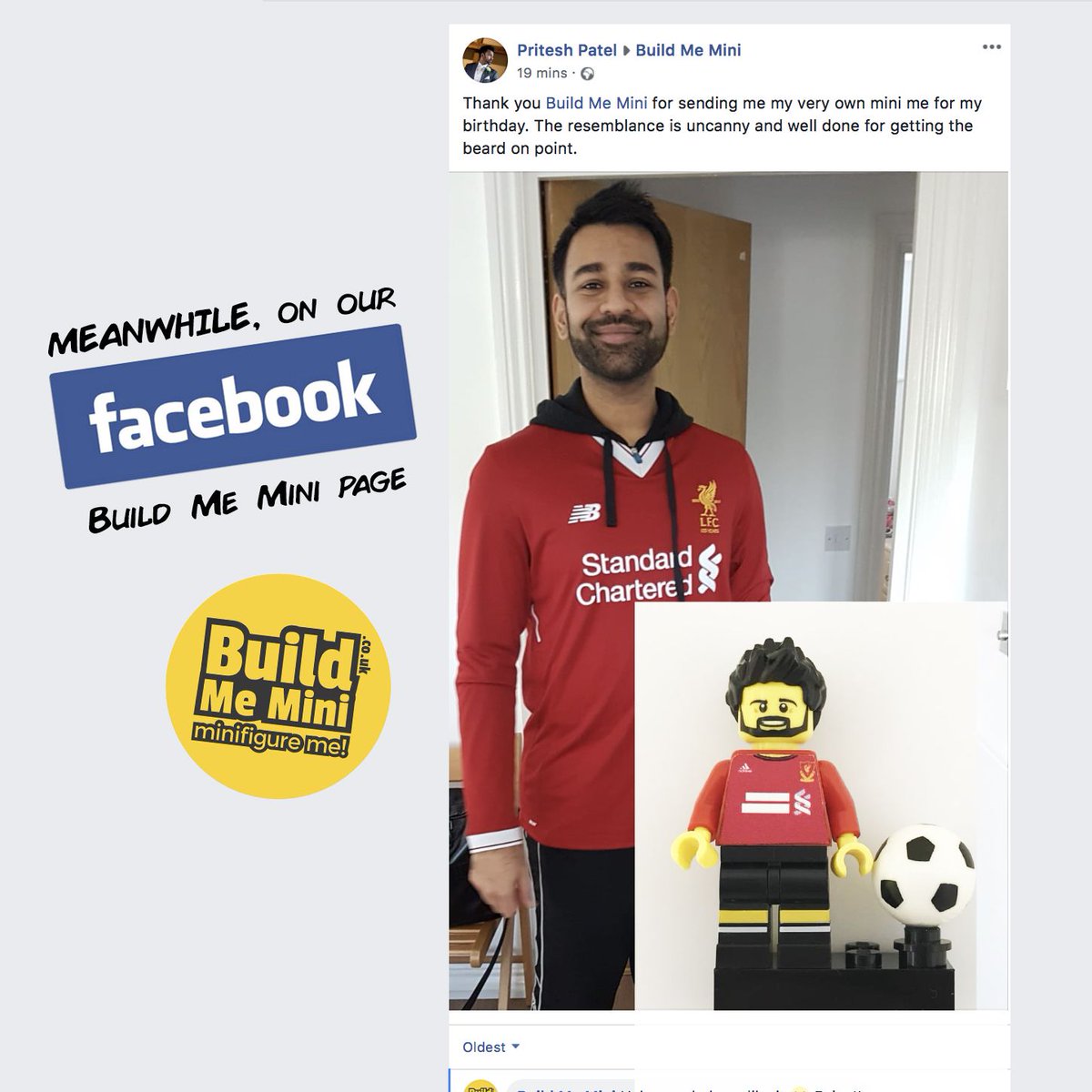 minifigureme's tweet photo. Thanks Pritesh for your order and you feedback. We love it when a figure comes together! Order your own figure here: https://t.co/Ibi8ZAY1Dv #lego #minifigures #legoplate #legominifigs #minifig #shopping #instashop #review #customerfeedback #customprintedlego #customprint https://t.co/nchx6KhM8O