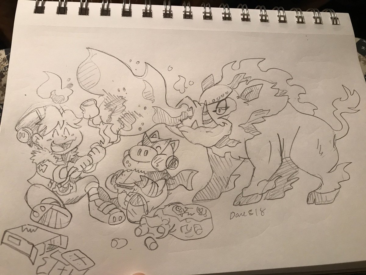 BlueIkeTweets's tweet photo. DigiJuly featuring Boarmon! #digimon #digijuly #digimonzone #blueike #boarmon #oinkmon #smores https://t.co/13B5QKwgIB