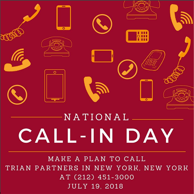 ciw's tweet photo. TODAY: Join CIW’s national call-in day to @Wendys Board Chairman!  Demand a real commitment to human rights by the fast food giant. #BoycottWendys https://t.co/wE7QsFISyK
