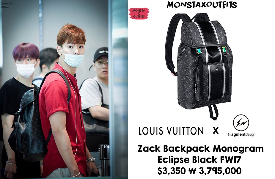 Louis Vuitton Fragment Monogram Eclipse Black Zack Backpack