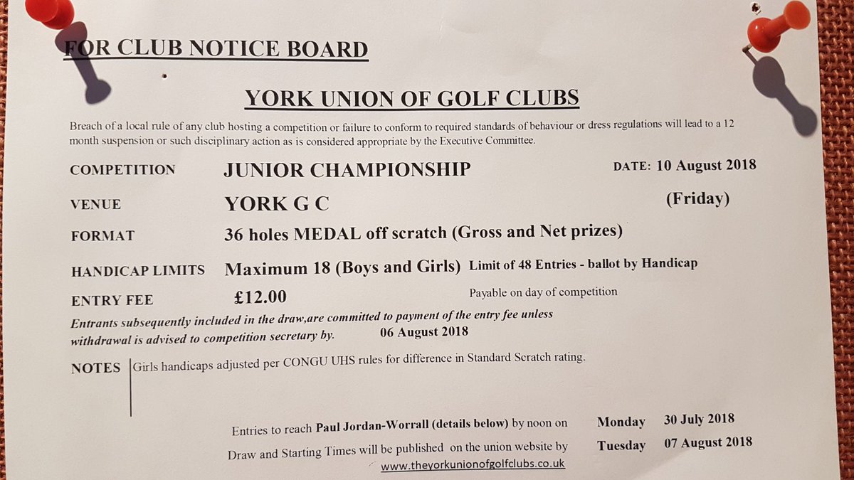 fulfordgcjnrs's tweet photo. Closing date for YU Junior Champs in 2 weeks.... you got to be in it to win it!
#SeriousKnockin https://t.co/hqGlzkywtp